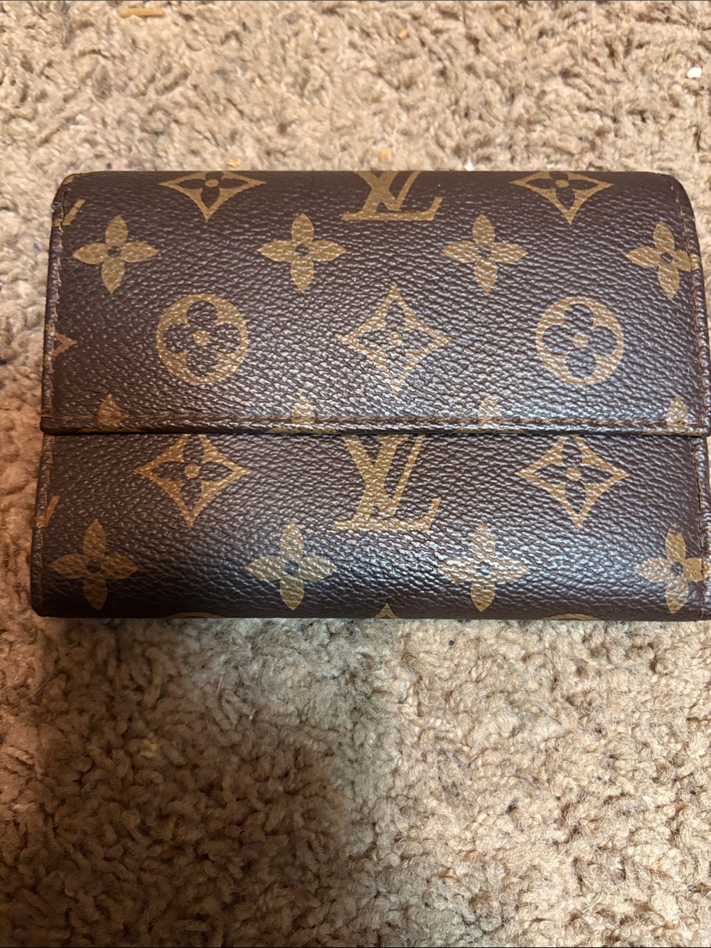 Louis Vuitton Monogram Canvas Trifold Wallet in Brown